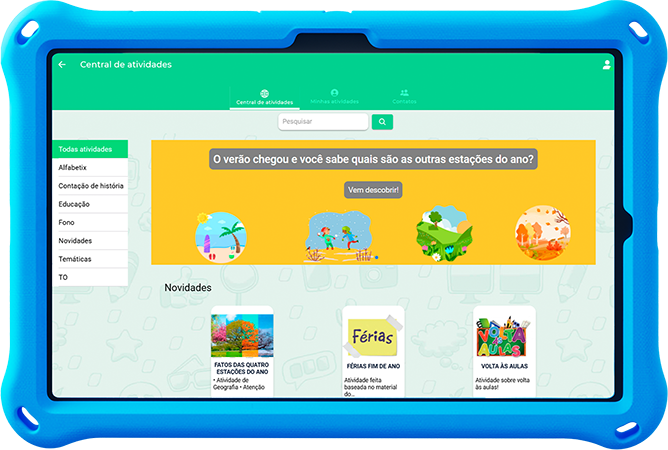 Tablet Expressia - Central de Atividades
